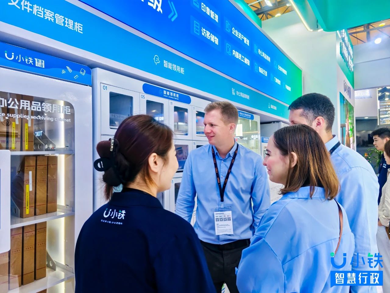 Uiron Smart Cabinets made an appearance at the 2024 Shanghai International Smart Office Exhibition.